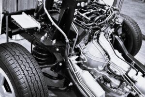 Image représentant une plateforme équipée de son groupe motopropulseur.